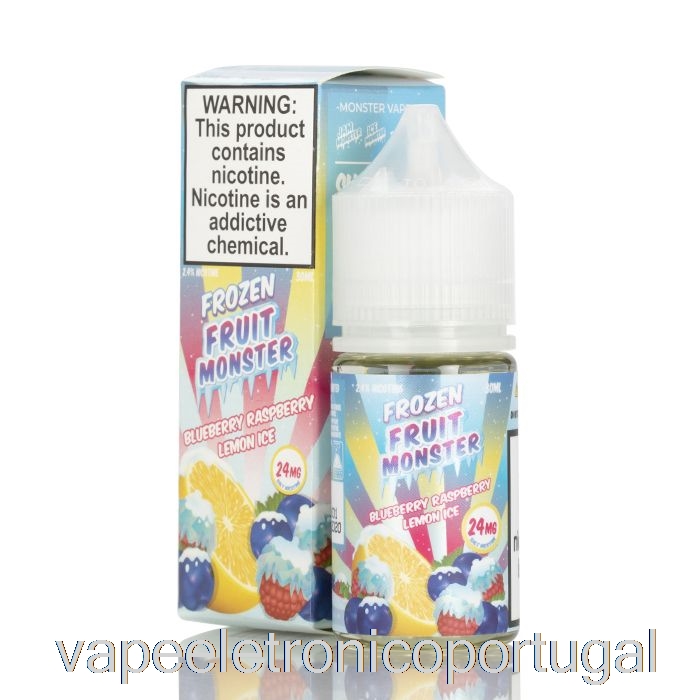 Vape Eletrônico Gelo Mirtilo Framboesa Limão - Sais Monstros De Frutas Congeladas - 30ml 24mg